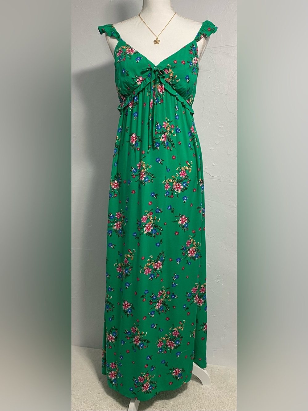 Kingston Green Floral Dress - Picture 1 of 11